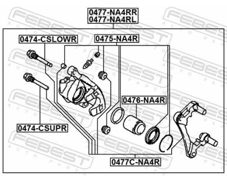 Repair Kit, brake caliper, Image 3