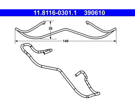 Spring, brake caliper, Image 2