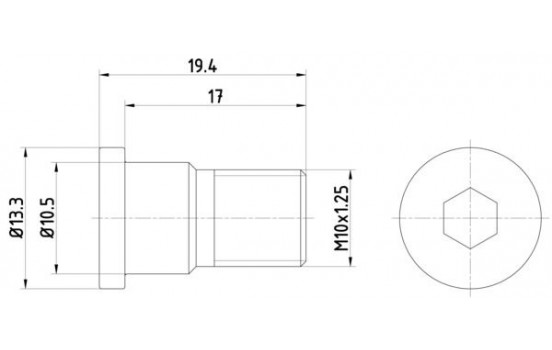 Bolt, brake disc