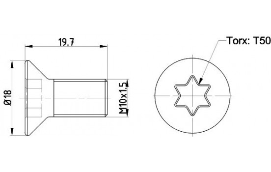 Bolt, brake disc