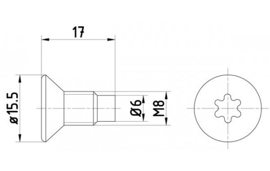 Bolt, brake disc