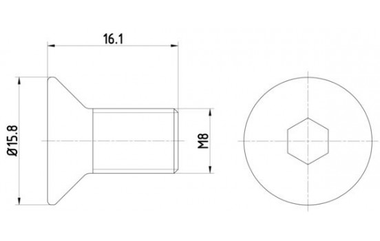 Bolt, brake disc