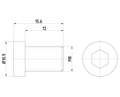 Bolt, brake disc