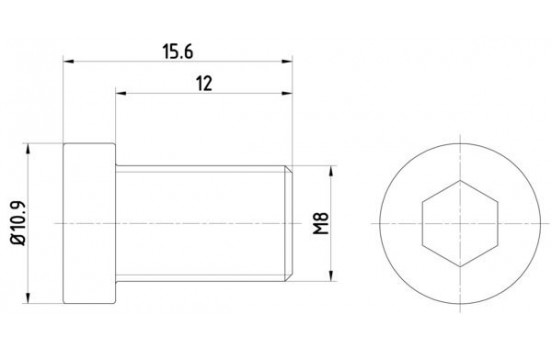 Bolt, brake disc