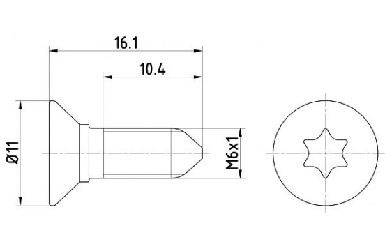 Bolt, brake disc