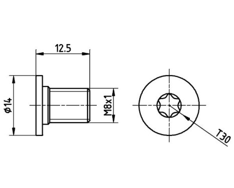 Bolt, brake disc