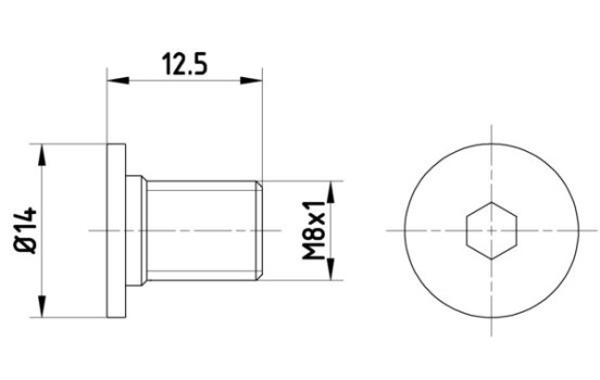 Bolt, brake disc