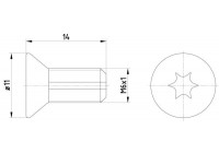 Screw, brake disc 2 pcs.