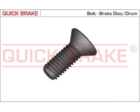 Screw, brake disc