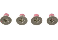 Screw set, brake disc