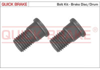 Screw set, brake disc