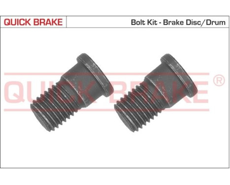 Screw set, brake disc