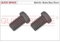 Screw set, brake disc