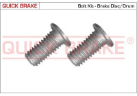 Screw set, brake disc