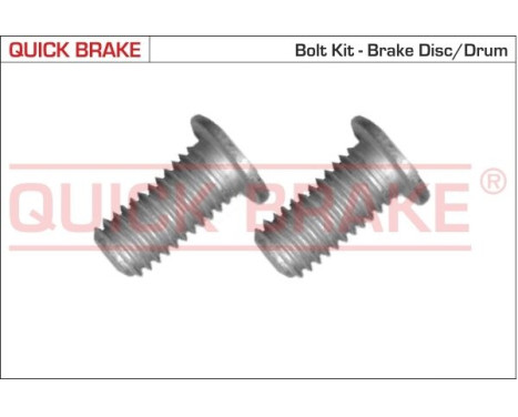 Screw set, brake disc