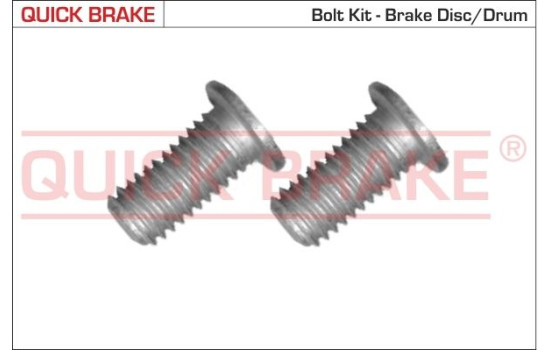 Screw set, brake disc