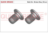 Screw set, brake disc