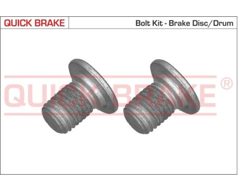 Screw set, brake disc