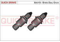 Screw set, brake disc