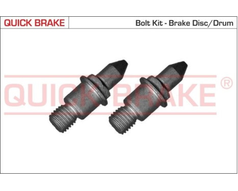Screw set, brake disc