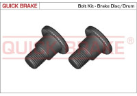 Screw set, brake disc