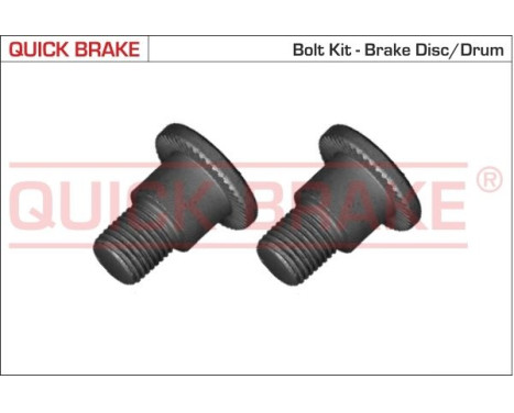 Screw set, brake disc