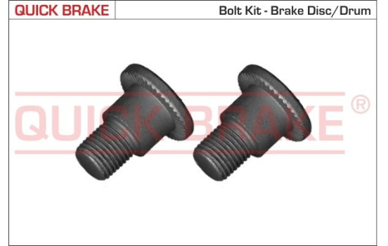 Screw set, brake disc