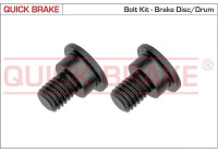 Screw set, brake disc