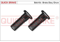 Screw set, brake disc