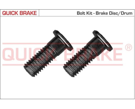 Screw set, brake disc