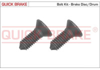 Screw set, brake disc