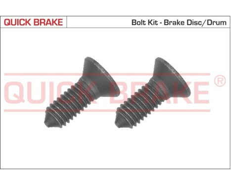 Screw set, brake disc