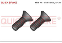 Screw set, brake disc