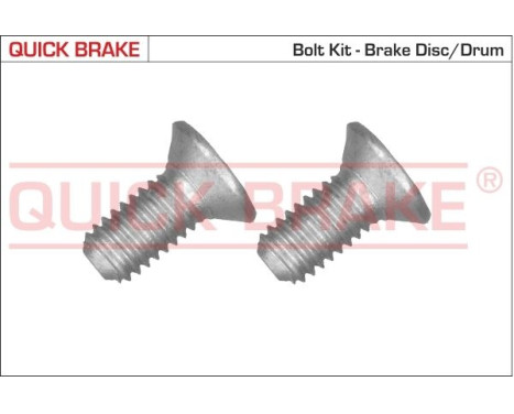 Screw set, brake disc