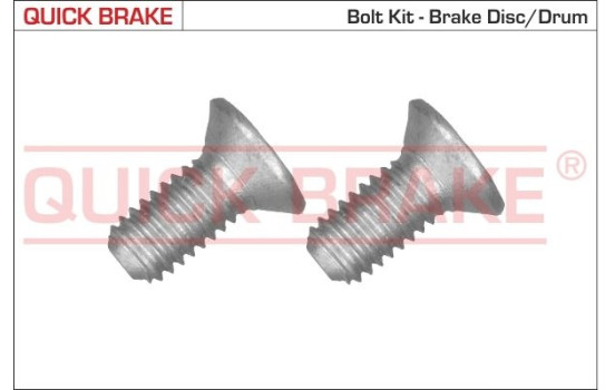 Screw set, brake disc