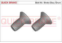 Screw set, brake disc