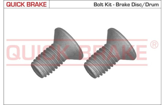 Screw set, brake disc