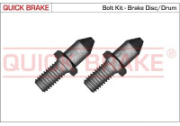 Screw set, brake disc