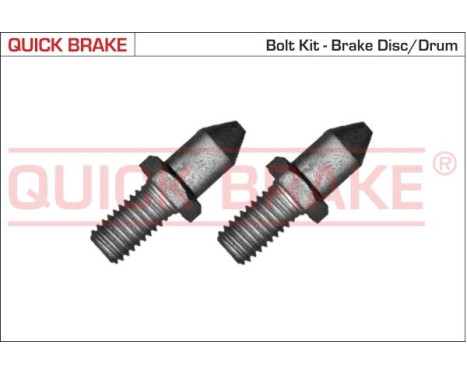 Screw set, brake disc