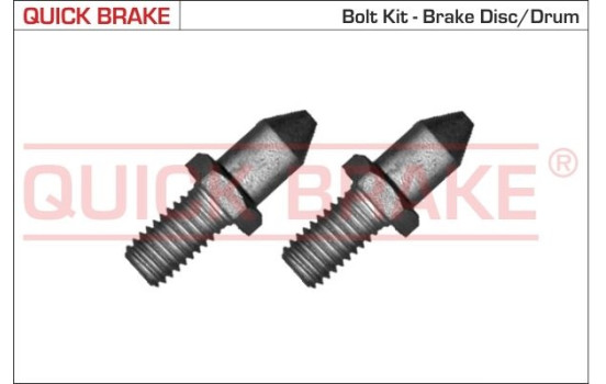 Screw set, brake disc