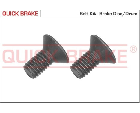 Screw set, brake disc