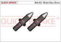 Screw set, brake disc