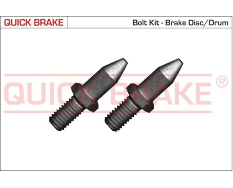 Screw set, brake disc