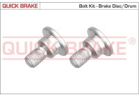 Screw set, brake disc