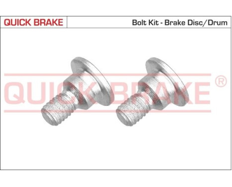 Screw set, brake disc