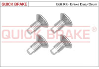 Screw set, brake disc