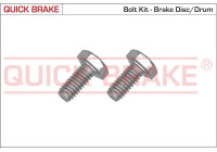 Screw set, brake disc