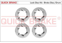 Screw set, brake disc