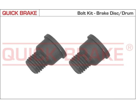 Screw set, brake disc