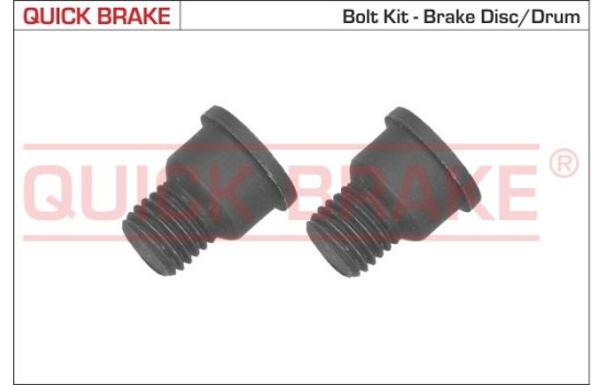 Screw set, brake disc